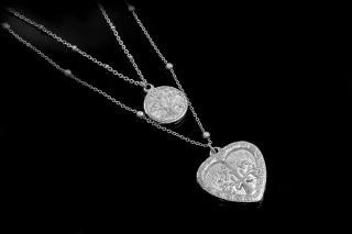 Dvojitý náhrdelník se srdcem a stromem života - Chirurgická ocel  + Doprava zdarma + Dárkové balení zdarma