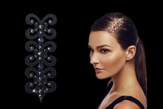 Florence šperk na tělo Swarovski® Crystals Black  + Doprava zdarma