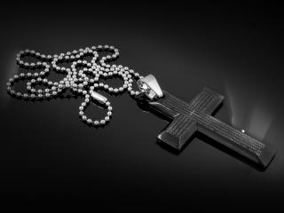 Křížek s úryvkem z Bible - Chirurgická ocel  + Řetízek zdarma + Doprava zdarma + Dárkové balení zdarma