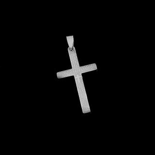 Křížek s úryvkem z Bible v menším provedení - Chirurgická ocel  + Řetízek zdarma + Doprava zdarma + Dárkové balení zdarma
