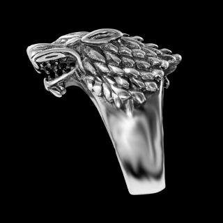 Pánský prsten Vlk - Chirurgická ocel  + Doprava zdarma + Dárkové balení zdarma Velikost prstenu: 20 (10)