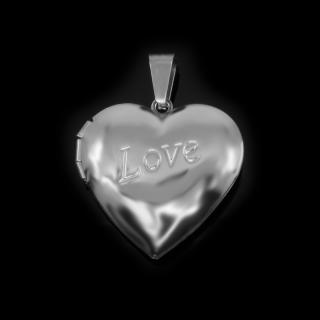 Přívěsek otevírací srdce Love - Chirurgická ocel  + Doprava zdarma + Dárkové balení zdarma