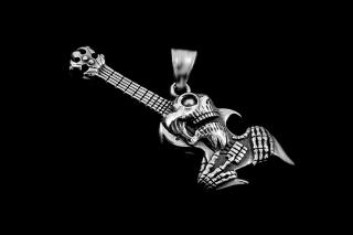 Přívěsek Rocková kytara pro Rockery - Chirurgická ocel - Stainless steel  + Doprava zdarma + Dárkové balení zdarma