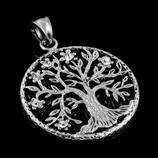 Přívěsek Strom života - Chirurgická ocel se zirkony  + Řetízek zdarma + Doprava zdarma + Dárkové balení zdarma