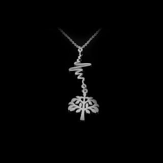 Přívěsek Strom života se symbolem EKG - Chirurgická ocel  + Doprava zdarma + Dárkové balení zdarma
