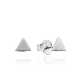 Stříbrné náušnice Triangle pecičky - Stříbro 925/1000  + Doprava zdarma + Dárkové balení zdarma