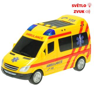 Ambulance se světlem a zvukem na setrvačník 18 cm