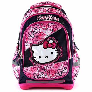 Batoh školní Hello Kitty Multi Hearts ergonomický