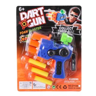 Dart gun pistole s náboji (1185) Barva: Modrá