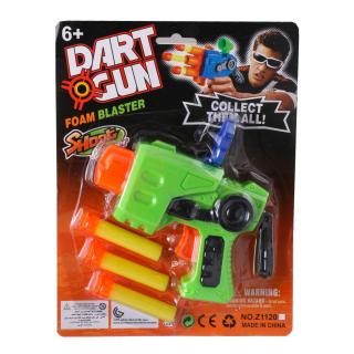 Dart gun pistole s náboji (1185) Barva: Zelená