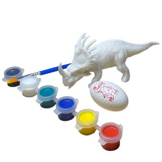Dinosaurus na vymalování s barvami Triceratops
