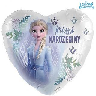 Fóliový balónek ledové království Krásné narozeniny Elsa 43 cm
