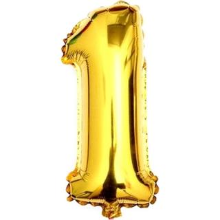 Fóliový balónek zlatý číslo 1 - 82 cm (4514)