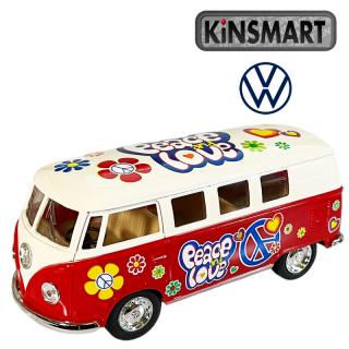 Kinsmart 1962 VW Classical Bus 1:32 červený