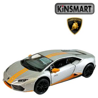 Kinsmart Lamborghini Huracan LP 610-4 AVIO 1:36 stříbrné