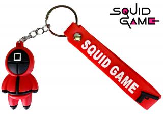 Klíčenka Squid Game (čtverec 2) Barva klíčenky: Červená