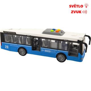 Městský autobus na setrvačník se světlem a zvukem