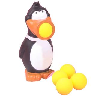 Pěnový tučňák střílející míčky