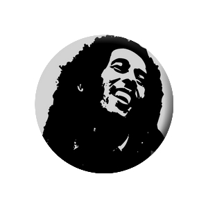 Placka Bob Marley 25mm (165)