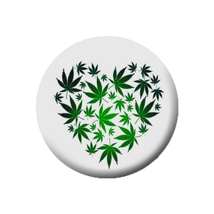 Placka Marihuana 25mm (177)