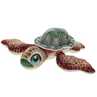 Plyšová želva 28 cm hnědá