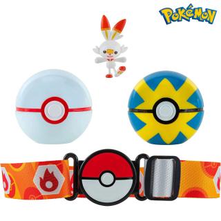 Pokémon Poké Ball Belt Clip 'n' Go Set Scorbunny