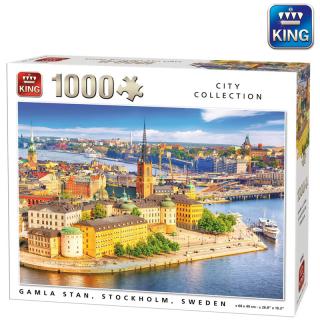 Puzzle Gamla Stan, Stockholm 1 000 dílků