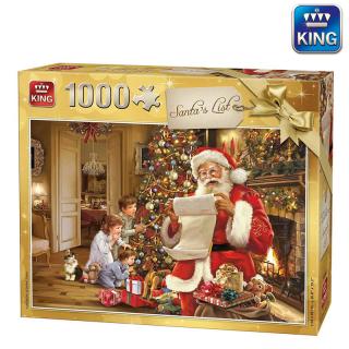 Puzzle Santův Vánoční seznam 1 000 dílků