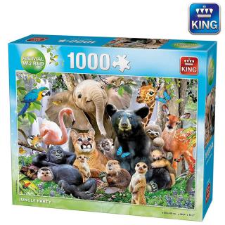 Puzzle Zvířata v džungli 1 000 dílků
