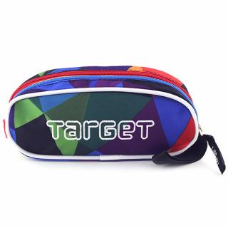 Školní penál Target sytě barevné tvary