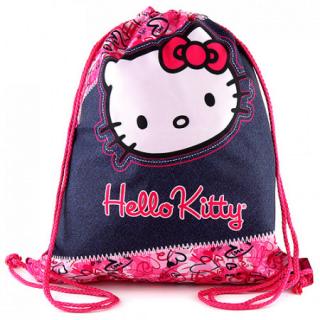 Sportovní vak Hello Kitty motiv jeans
