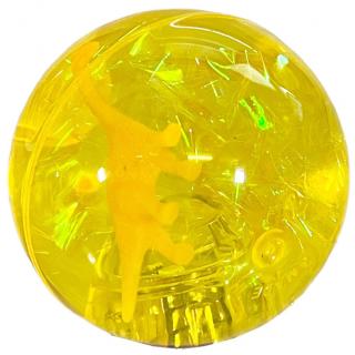 Super Duper svítící skákající míček dino 6 cm Barva: Žlutý
