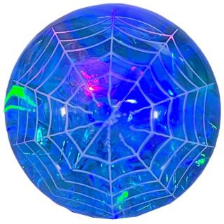 Super Duper svítící skákající míček pavučina 6 cm Barva: Modrý