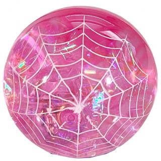 Super Duper svítící skákající míček pavučina 6 cm Barva: Růžový