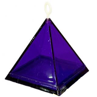 Těžítko na balónky pyramida fialová