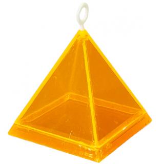 Těžítko na balónky pyramida oranžová