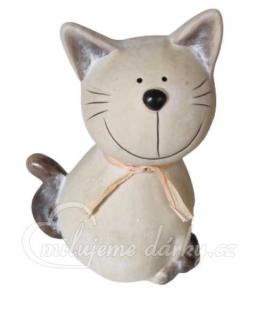 Keramická dekorační kočka, 14 cm