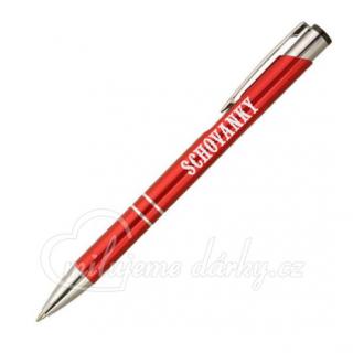 Kovové pero s logem Schovanky, barva na vyžádání