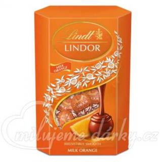 Lindt Lindor balení čokoládových pralinek, Pomeranč, 200g
