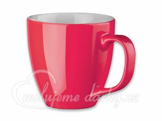 PANTHONY, porcelánový hrnek 450ml, červená, 1ks