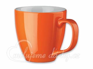 PANTHONY, porcelánový hrnek o objemu 450ml, oranžová, 1ks