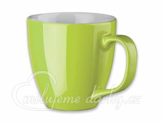 PANTHONY, porcelánový hrnek o objemu 450ml, zelená, 1ks