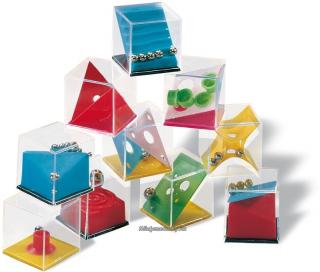 Puzzle - hlavolam v plexi kostce, balení 1 ks