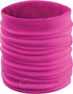 Růžová bandana - šátek/nákrčník/čepice, na zakrytí úst a nosu