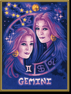 Gemini (Blíženci) (18 x 24 cm)  Schipper (Malování podle čísel - Schipper)