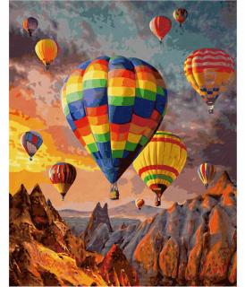 Horkovzdušné balóny (40 x 50 cm) (Malování podle čísel - Schipper)