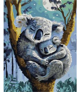 Koala s mládětem (24 x 30 cm) Schipper (Malování podle čísel - Schipper)