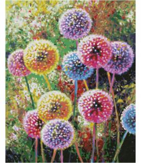 Květinový ohňostroj (40 x 50 cm) (Malování podle čísel - Schipper)