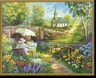 Léto (40 x 50 cm) - rozbalené (Malování podle čísel - Schipper)