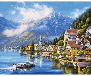 Na jezeře Hallstatt  (40 x 50 cm) Schipper (Malování podle čísel - Schipper)